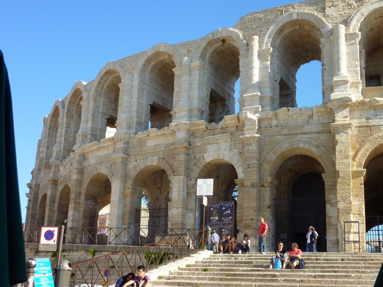 arena where the gladiators fought before 20,000. around 75 AD.