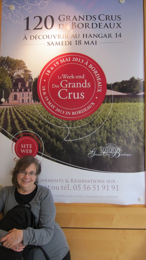 celia helped hang this poster in the TI office, so she earned this pix.