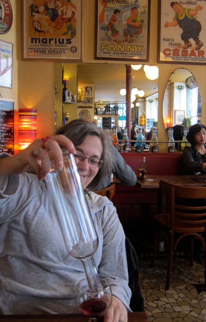 our final bottle of vin on this trip - good to the last drop